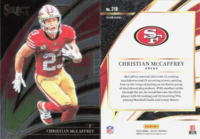 Christian McCaffrey 2025 Panini Select