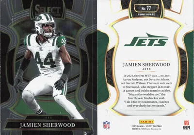 Jamien Sherwood 2025 Panini Select