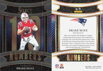 Drake Maye 2025 Panini Select