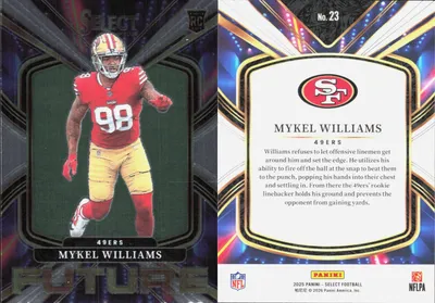 Mykel Williams 2025 Panini Select
