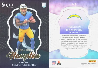 Omarion Hampton 2025 Panini Select