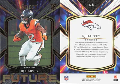 RJ Harvey 2025 Panini Select