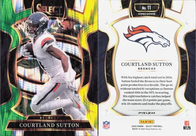 Courtland Sutton 2025 Panini Select