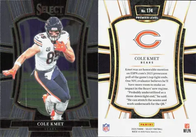 Cole Kmet 2025 Panini Select