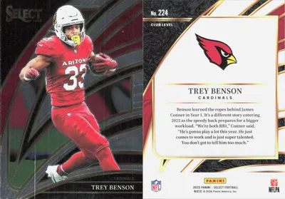 Trey Benson 2025 Panini Select