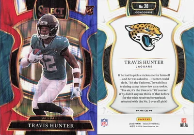 Travis Hunter 2025 Panini Select
