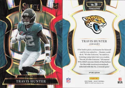 Travis Hunter 2025 Panini Select