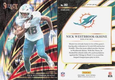 Nick Westbrook-Ikhine — 2025 Panini Select Black and Red Prizm Shock