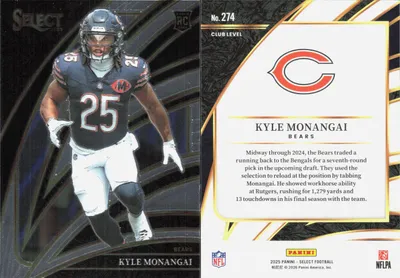 Kyle Monangai 2025 Panini Select