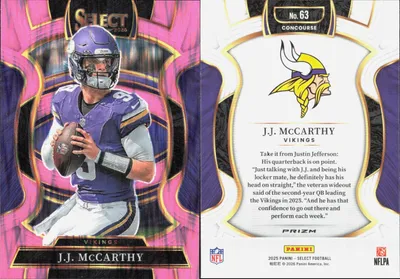J.J. McCarthy 2025 Panini Select
