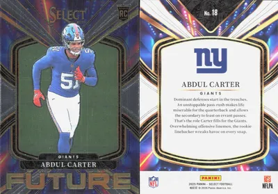 Abdul Carter 2025 Panini Select