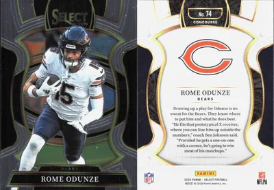 Rome Odunze 2025 Panini Select