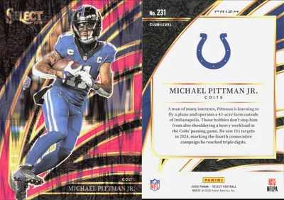 Michael Pittman Jr. 2025 Panini Select