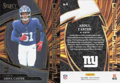 Abdul Carter 2025 Panini Select
