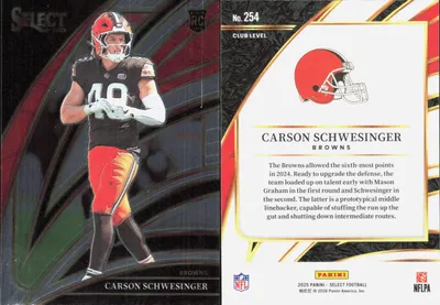 Carson Schwesinger 2025 Panini Select