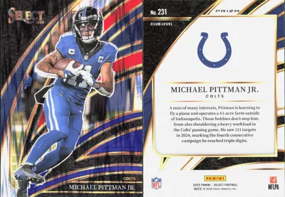Michael Pittman Jr. 2025 Panini Select