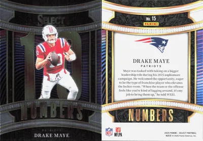 Drake Maye 2025 Panini Select