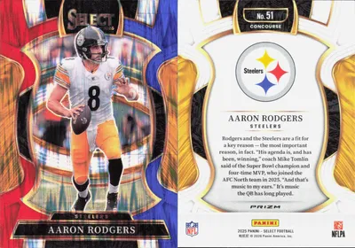 Aaron Rodgers 2025 Panini Select