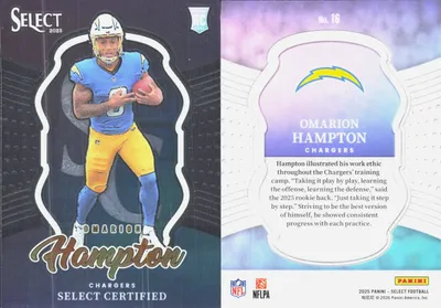 Omarion Hampton 2025 Panini Select