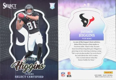 Jayden Higgins 2025 Panini Select