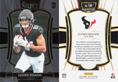 Jayden Higgins 2025 Panini Select