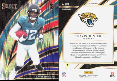 Travis Hunter 2025 Panini Select