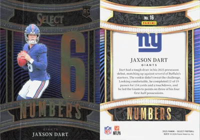 Jaxson Dart 2025 Panini Select
