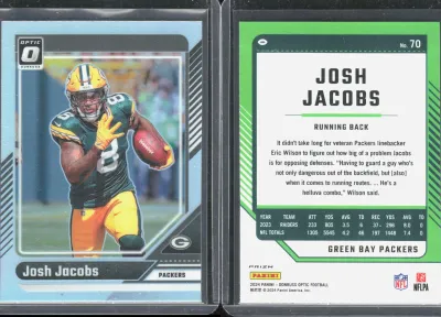 Josh Jacobs 2024 Panini Donruss Optic
