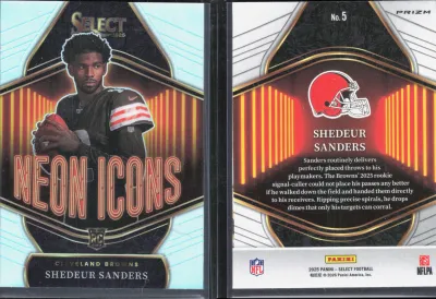 Shedeur Sanders 2025 Panini Select