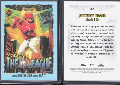 Christian Moore 2025 Topps Bowman Chrome