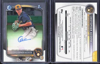Christopher Acosta 2025 Topps Bowman Chrome