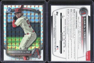 Elian De La Cruz — 2025 Topps Bowman Chrome Refractor