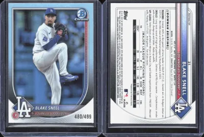Blake Snell — 2025 Topps Bowman Chrome Refractor