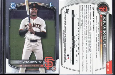 Josuar Gonzalez — 2025 Topps Bowman Chrome Refractor