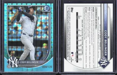Cody Bellinger — 2025 Topps Bowman Chrome Aqua Refractor