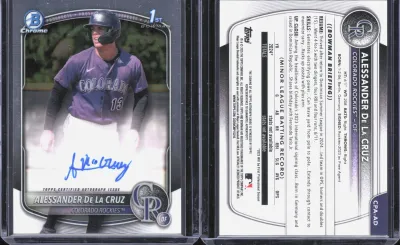 Alessander De La Cruz 2025 Topps Bowman Chrome