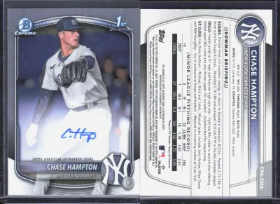 Chase Hampton — 2025 Topps Bowman Chrome Refractor