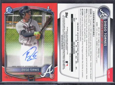 Diego Tornes — 2025 Topps Bowman Chrome Orange Refractor