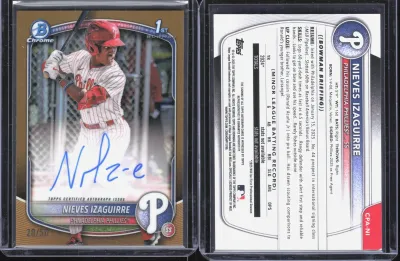 Nieves Laguerre — 2014 Topps Bowman Chrome Gold Refractor