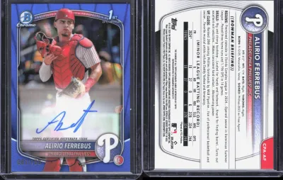Alirio Ferrebus — 2025 Topps Bowman Chrome Blue Refractor