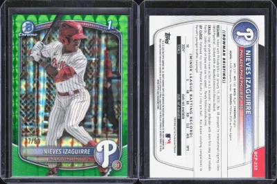Dillon Izaguirre — 2025 Topps Bowman Chrome Green Geometric Refractor