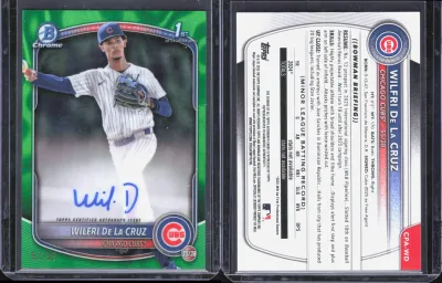 Wilfri De La Cruz — 2025 Topps Bowman Chrome Green Refractor
