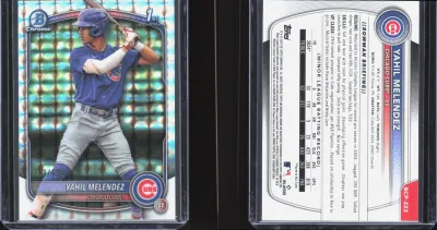 Yahil Melendez — 2025 Topps Bowman Chrome Geometric Refractor
