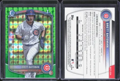 Brett Bateman — 2025 Topps Bowman Chrome Green Refractor