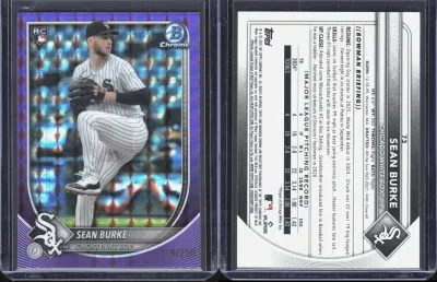 Sean Burke — 2025 Topps Bowman Chrome Purple Refractor