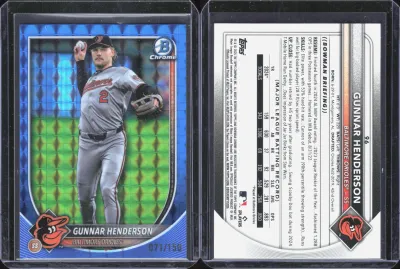Gunnar Henderson — 2025 Topps Bowman Chrome Blue Refractor