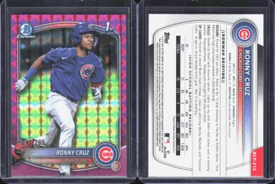 Ronny Cruz — 2025 Topps Bowman Chrome Fuchsia Refractor