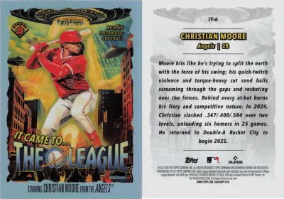 Christian Moore 2025 Topps Bowman Chrome