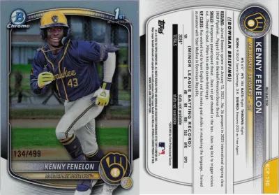 Kenny Fenelon 2025 Topps Bowman Chrome
