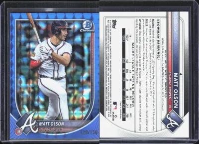 Matt Olson — 2025 Topps Bowman Chrome Blue Refractor